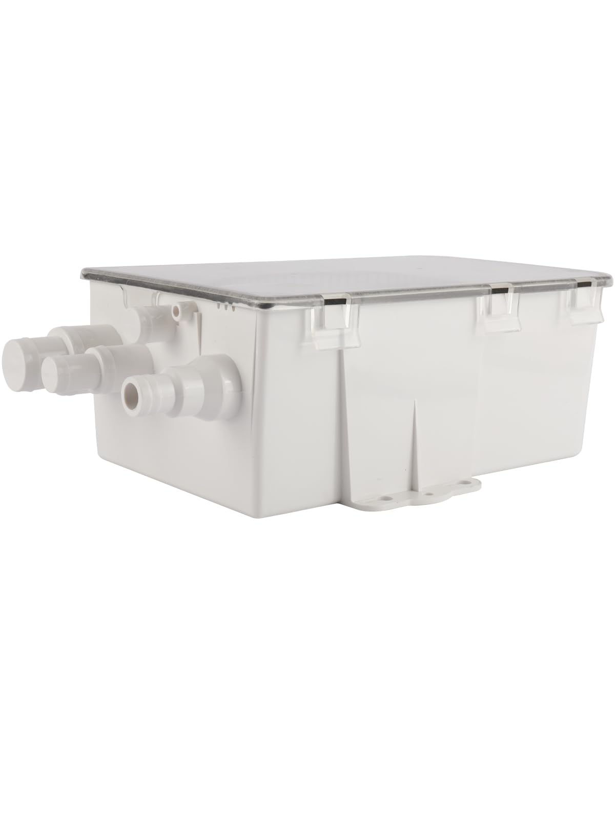 BOOMSTART Bomba de sumidero de ducha para barco y caravana, bomba de sentina marina automática de 12 V 750 GPH con interruptor de flotador integrado, tapa transparente, entrada multipuerto, válvula de