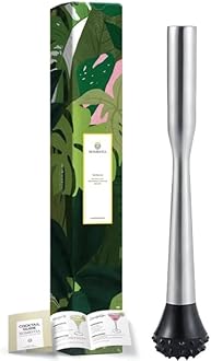 Homestia Muddler for Cocktails Stainless Steel, Muddlers Pestle with Unique Grooved Head, Bartender Cocktail Shaker Bar Tool - Bar Muddler