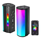 NEEWER スティックライト マグネット式 チューブライト 360°RGB 撮影用ライト APP制御 小型 手持ち LEDビデオライト 調光可能 色温度2500K-8500K CRI97 2500mAhバッテリー内蔵 17種FX光効果 ライブ配信/動画撮影/YouTube/Vlog撮影用 TL97C