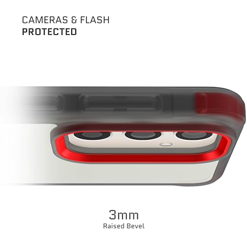 Image of Ghostek Covert Galaxy S24 Clear Case with Military Grade Shockproof Protection, Non-Slip Grip, Protective Silicone Phone Cover Designed for 2024 Samsung Galaxy S24 (6.2 inch) (Smoke)
