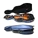 WUQIMUSC Lightweight Carbon fiber Viola Case for 16 inch to 16.5 inch size Hard viola case with Backstraps, 2.68 kg, Waterproof Shell (Dark Blue)