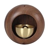 Japanese Style Dopamine Door Bell, Door Open Chime Brass Bells, Door Chimes When Door Opens For Home, Shopkeepers Bell For Door Opening (Black walnut)