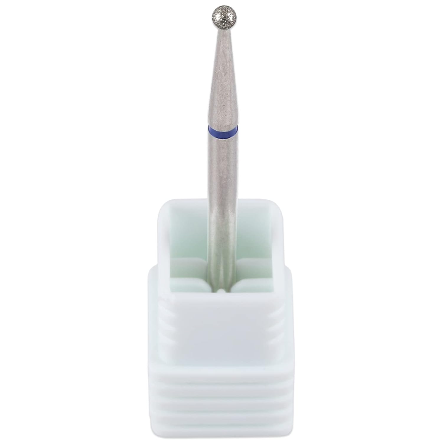 PANA 3/32” Diamond Nail Drill Bit (Medium Grit) - Professional Cuticle Nail Drill Bits for Acrylic Gel Nails Dry Manicure Pedicure Shape Remove Tools (Ball Bit, Style 01)