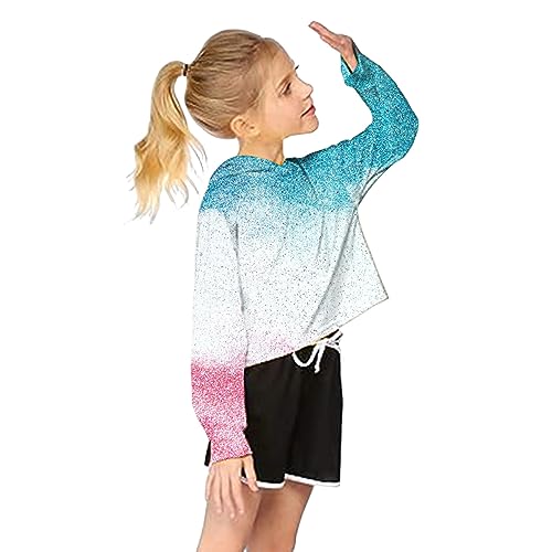 Moletom feminino feminino casual solto ativo manga comprida moletom com capuz curto pulôver letra, B