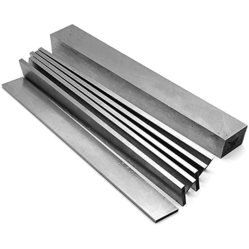 SUSHOP 5 Pièces Fraisage Métallurgistes Tour Gravure Outil HSS 200 Mm, Ébauches D'outil De Tournage De Tour Carré, Ébauche De Fraise À Mouche Acier À Grande Vitesse,3x8x200mm Cover