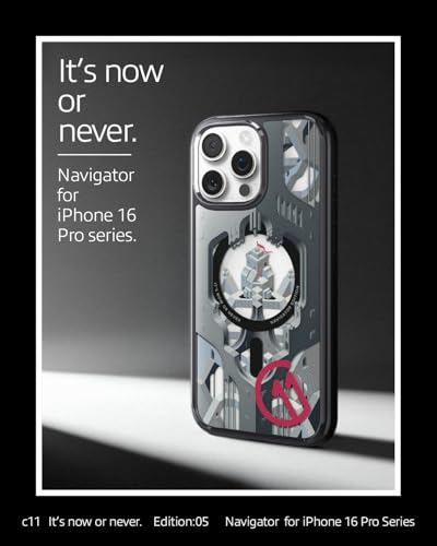 Image of Spigen Ultra Hybrid T MagFit Back Cover Case for iPhone 16 Pro, c11 Collection, MagSafe Compatible, Camera Control Covered, 3D Effect with Hexa-Layer Print - PC+TPU | Navigator