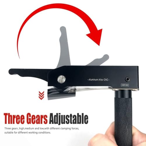 Abrazadera de aleación de aluminio para carpintería de 19 mm y 20 mm con prensatelas ajustable 8