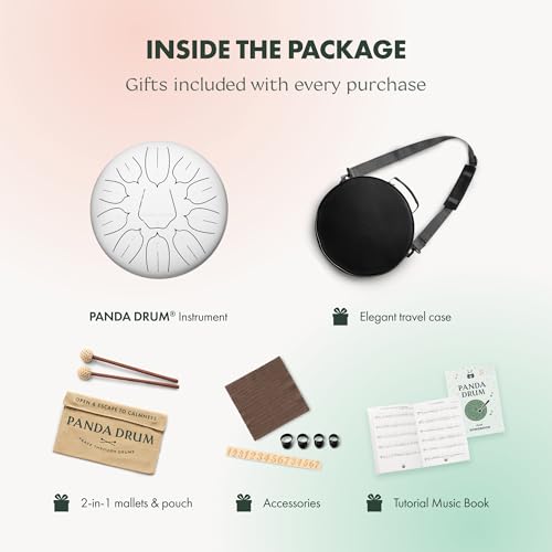 Pro (Sandstone) + Plus (White) | 432 Hz Steel Tongue Drums miniatura 7