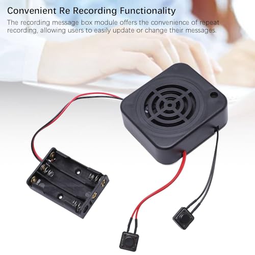 2 Minutos Módulo de Som Gravado, Módulo de Gravação de Voz DIY Suporta Gravação Repetida, Reproduzir