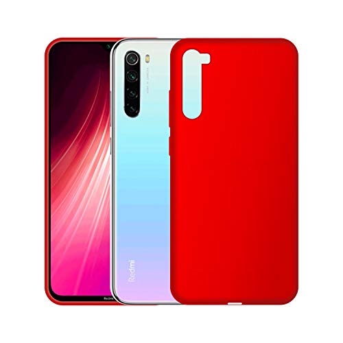 Image of Case Creation Luxurious OG Series for Redmi Note 8 Case Cover,Anti-Dirty Slim Case Frosted Matte Cute Candy TPU Raised Bezel (Splash of Color) Back Cover for Xiaomi Redmi Note8 -Wine Red