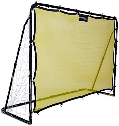 Perfect Soccer Goal and Soccer Rebounder Net 2 in 1 for Solo or Team Training Soccer Goals for Backyard 5x7' Portable Soccer Goals Quick & Easy 5 Minute Setup w/Ground Stakes, Sandbags & Carrying Bag