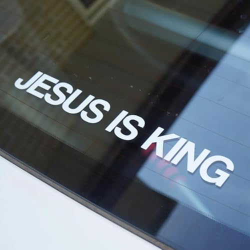 Jesus is King | Car Sticker Vinyl Decal | Free