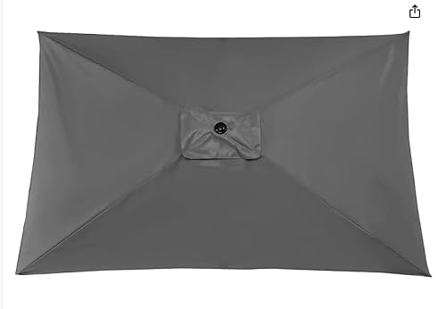 6.5X10FT Rectangular Patio Umbrella Replacement Canopy Outdoor Garden Table Umbrella