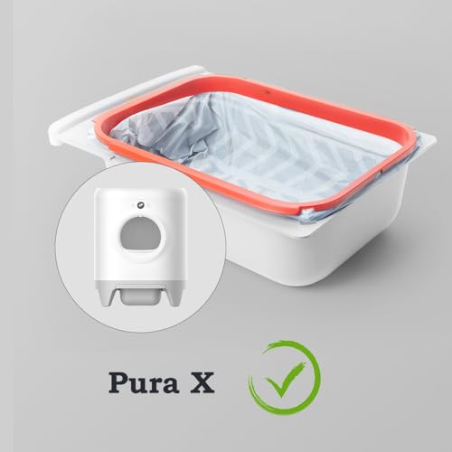 BUNMO Kotbeutel für Katzen, kompatibel mit PURA Max, PURA Max 2 und Pure X, 5 Rollen x 20 (100 Stück), 55 * 30 cm