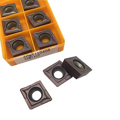 10 piezas de insertos de carburo CCMT432 para torno miniatura 6