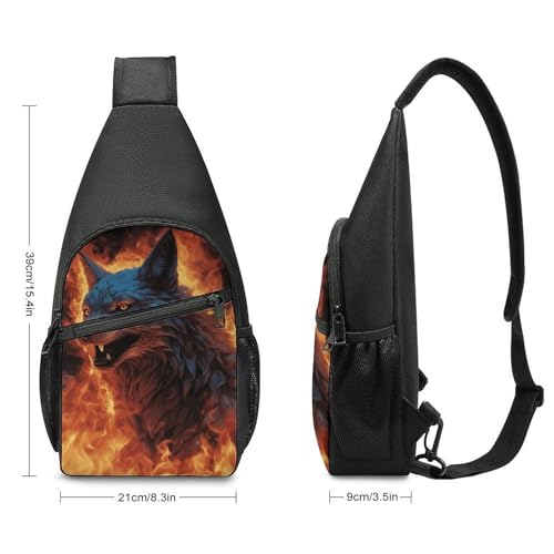 Mochila tipo bandolera ligera para senderismo y viajes miniatura 2
