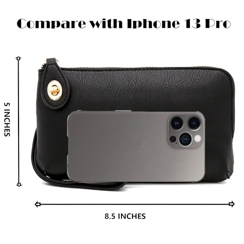 LOVESOME Women's Small Crossbody Bag Wristlet Clutch - Image 6