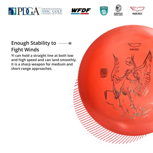 Yikun Professional Disc Golf Putter|Tiger Line Putt & Approach|165-170g| Perfect for Outdoor Games and Competition[Dics Shade Color May Vary] - Thumbnail 4