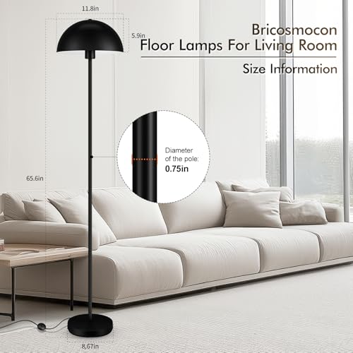 Floor Lamp Industrial Black 65.6in - Image 4