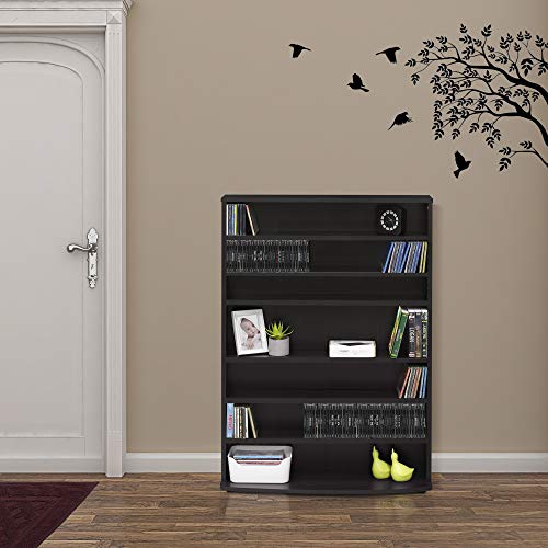 Image of FURINNO JAYA 6-Tier Multimedia Storage Tower, Espresso