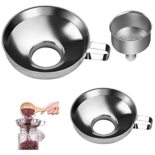SPEACOUR 3 Teiliges Trichter Set Edelstahl Einfülltrichter Einkochtrichter...