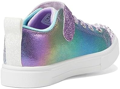 Skechers Kids Girls Twinkle Sparks-Shimmer Star Sneaker, Purple/Multi, 2 Little Kid | Image 4