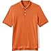 Lands' End Uniform Kids Short Sleeve Interlock Polo Orange Spice Mens Regular X-Large