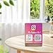 Pahdecor NFC Customized Qr Code Sign, Business Scanning Or Tap Sign Holder, Mini Social Media Instagram Google Signages, Personalized Table Wifi Sign Decor, Leave A Good Review Panel For Beauty Salon