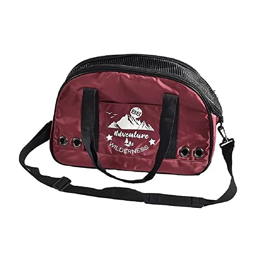 Bobby Aventure - Trasportino Gatto e per Cani Taglia Piccola 50x32x30 CM - Borsa Porta Cane, Gatti con Tracolla da Trasporto, Zaino per Animali Domestici, Rosa, 45x18x30 CM - (max. 6 KG)