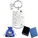 TrustBlai 2026 Graduation Gifts Keychain with Inspirational Bible Verses, Faith Based Senior Gift for Her Him, Christian Graduate Encouragement Gift, Blue Velvet Pouch & Gift Box