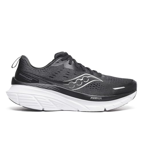 Saucony �����Y Guide 18 �����j���O�X�j�[�J�[, �u���b�N/�z���C�g - Ob, 16