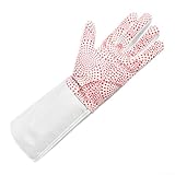 Guantes antideslizantes y transpirables de nailon + algodón para aluminio y espada, mano izquierda o derecha, color blanco, talla XXS-XXXL (izquierda XXL)