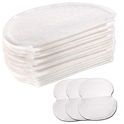 Underarm Sweat Pads,Large Size,Extra Adhesive,Non Visible,Disposable Absorbent Dress Shields Pure Antiperspirant Adhesive Underarm Pads for Men Women(50 Pairs)