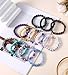 WAINIS 12Pcs 8mm Natural Healing Crystal Bracelets for Women Men Semi-Precious Gemstone Beaded Bracelets Round Beads Gemstones Stretch Yoga Bracelet