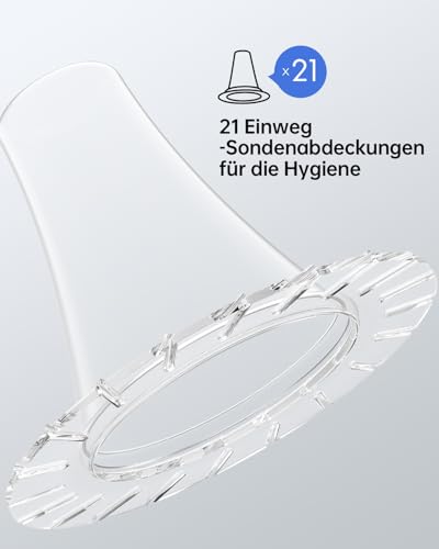 Fieberthermometer Ohr für Erwachsene & Kinder, 1s Ergebnis Hochpräzise Ohrthermometer, 30 Speicher Abrufen, 3-Farben-Fieber-Alarm… – Ansicht 7
