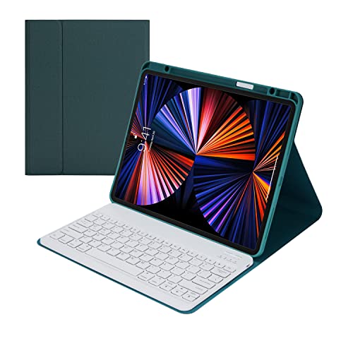 TianTa iPad Pro 12.9 2021L[{[hP[X iQWERTYjAO\ȖBluetoothL[{[h܂肽݃X^hMz_[tiPad Pro 12.9 2020/2018 12.9C`pXCPUU[X}[
