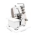YIYIBYUS FN2-4D Four Lines Seaming Machine Electric Overlock Sewing Machine with Foot Controller, 1200 Stitches Per Minute for Household Sewing DP5x80-95
