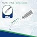 27G 1 Inch 100 Pack Luer Lock Disposable with Cap for Lab Supplies, Industrial Accessories 25mm