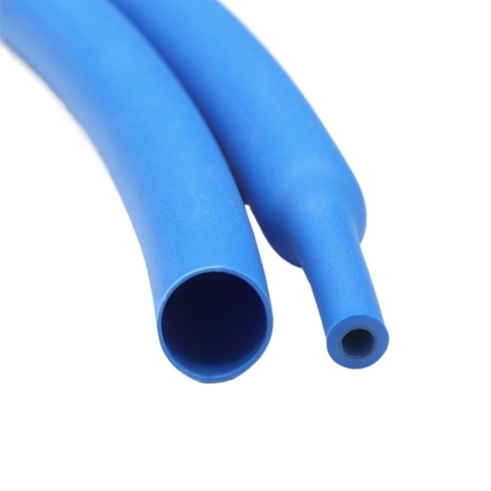 Tube thermorétractable en Silicone bleu 1.7:1, 1/3/5M, tube thermorétractable électrique 2500V, manchon de câble Flexible 0.8mm 3.5mm 10mm 15mm(20MM*3 METERS)