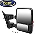 DEDC Ford F250 Tow Mirrors Fit For 99-15 Ford F250 F350 F450 Super Duty Towing Mirrors Manual Telescopic With Signal Lights Indicator