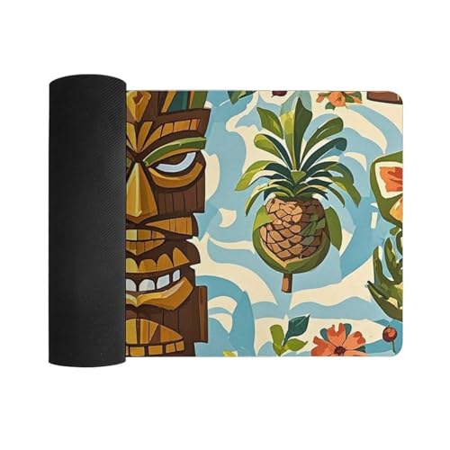 Desk Pad Protector 24x12 Inch Extended Vintage Aloha Tiki miniatura 3