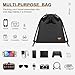 Desing Wish Lightweight Headphone Storage Bag, Portable Headset Carrying Pouch Headphone Case Bag Soft Travel Pouch for Over-Ear Headphones/Gaming Headsets/Neckband Earbuds (Large Black)