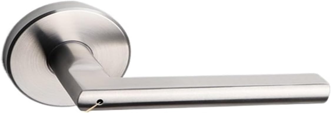 304 Stainless Steel Hand-held Door Lock Indoor Bathroom keyless Hidden American Handle(Matt Black)