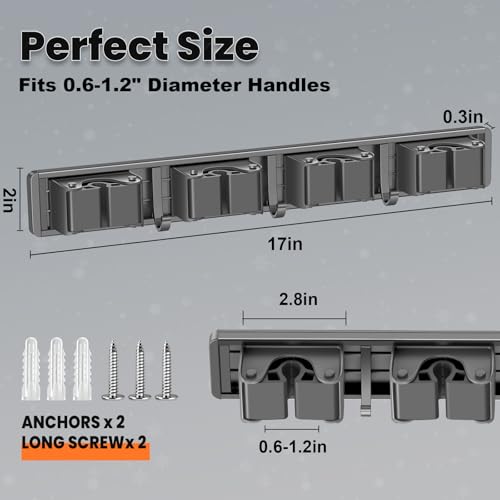 Broom-Holder-Wall-Mount-Mop-and-Broom-Hanger-Wall-Mount-for-Organizing-and-Storing-Items-in-Household-Kitchens-Gardens-Laundries-4-Racks-3-Hooks-Grey