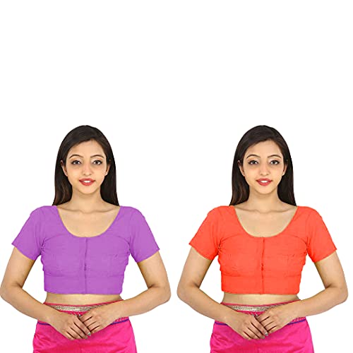 Image of Namita Women's Rubia Cotton Solid Half Sleeve Blouse