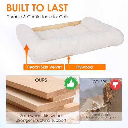 Sistema de estantes para gatos 6 en 1 blanco miniatura 6