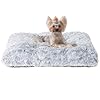 EHEYCIGA Fluffy Dog Crate Bed for Small Dogs, Plush Faux Fur Crate Pad, Calming Anti Anxiety Small Dog Bed