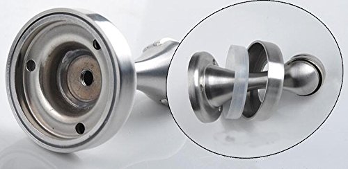 Xvl Magnetic Door Stop 2 Pieces Metal Door Holder Doorstop Heavy Duty Conceal Screw Floor Mount Brushed Finish M104A #TOP5