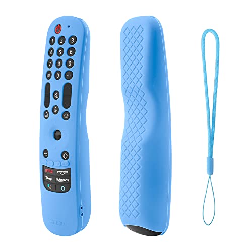 Image of Silicone Protective Case Cover for LG an MR21GA Magic Remote Shockproof Compatible for LG Smart TV Remote 2021 Protective Skin Waterproof Anti Lost(Remote Not Included) (Blue