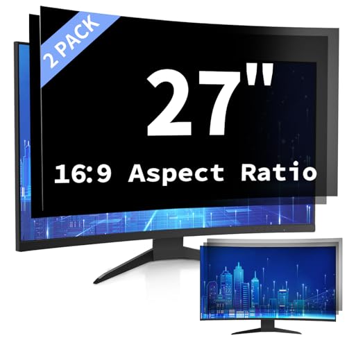 Filtro de privacidad de 27 pulgadas 16:9 protector antirreflejos para monitor PC